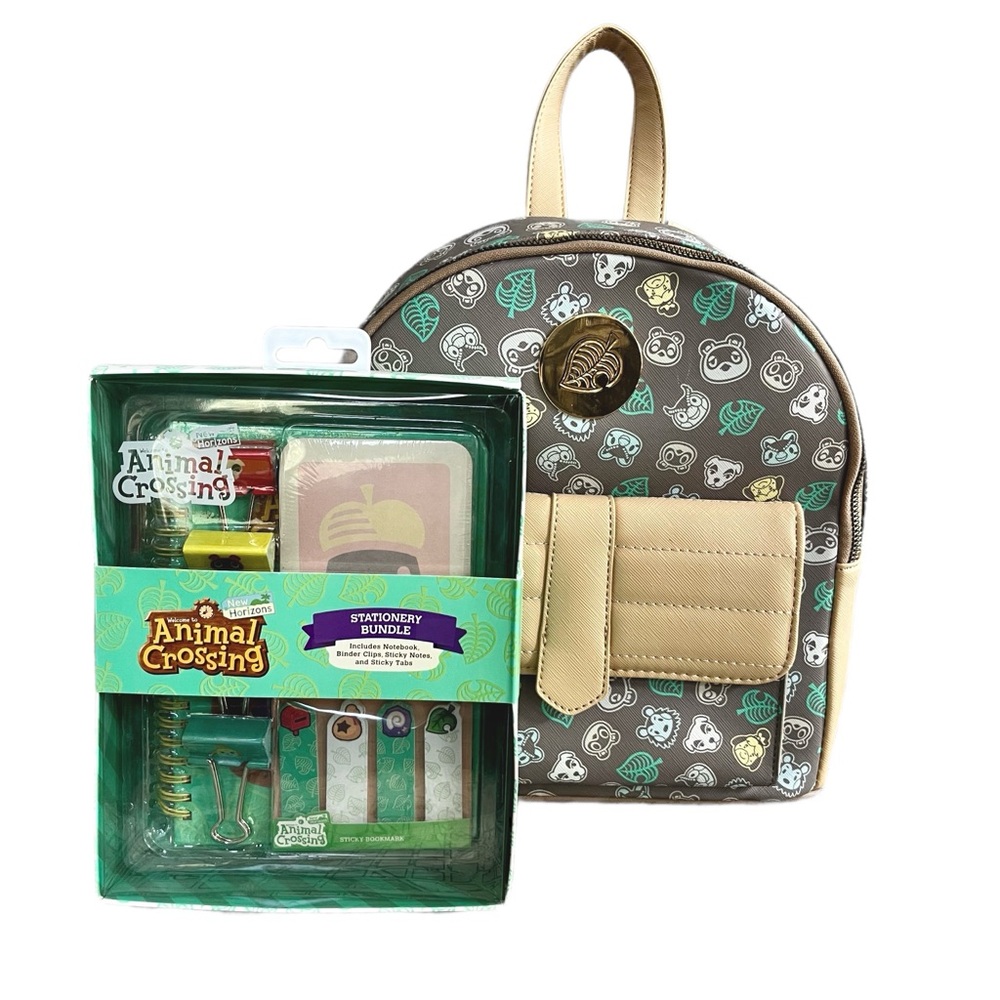 Nintendo Animal Crossing 11" Mini Backpack and Stationary Gift Set